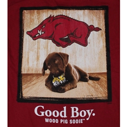 Arkansas Razorbacks Football T-Shirts - Man's Best Friend - Good Boy