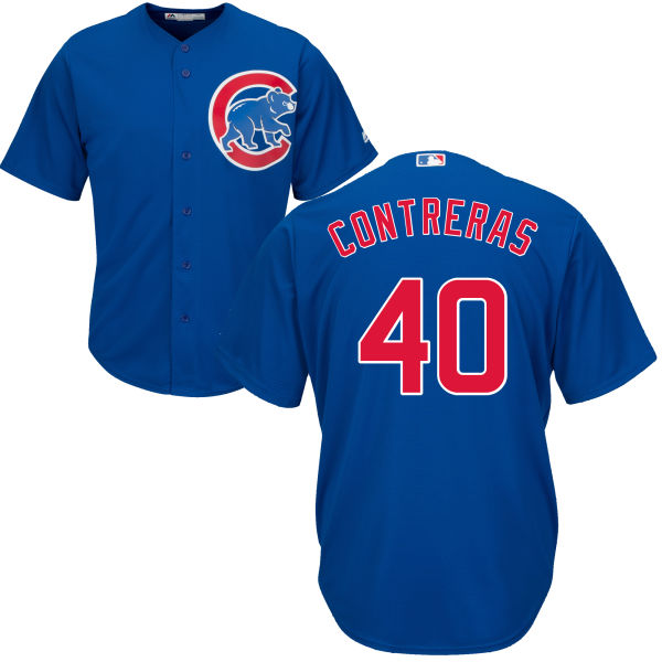 Willson Contreras 40 Chicago Cubs Majestic Cool Base Custom Jersey - Royal