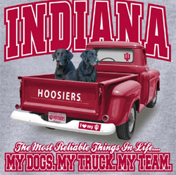 Indiana Hoosiers Football  T-Shirts - Always Faithful - My Dogs My Truck My Team