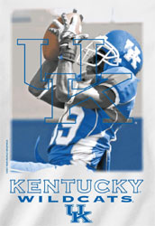 Kentucky Wildcats Football T-Shirts - The Play - Player Making Catch