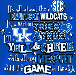 Kentucky Wildcats Football T-Shirts - Yell For UK Sec Best