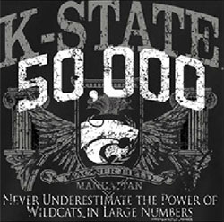 Kansas State Wildcats Football T-Shirts - Never Underestimate The Power Of Wildcats