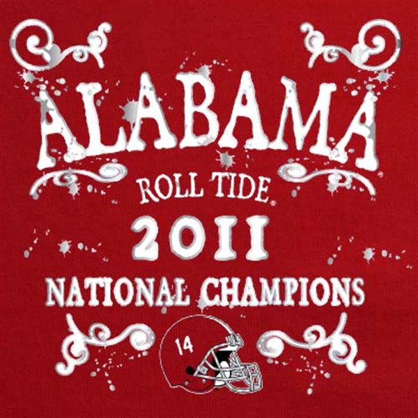 Ladies Atlantis 2011 BCS National Champions Crimson Long Sleeve Alabama ...