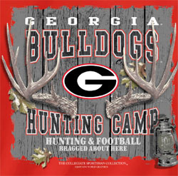 Georgia Bulldogs Football T-Shirts - Hunting Camp - Bragged About Here