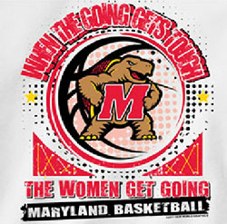 Maryland Terrapins Basketball T-Shirts - The Women Get Going