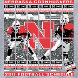 Nebraska Cornhuskers Football T-Shirts - 2011 Football Schedule Tickets
