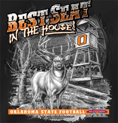 Oklahoma State Cowboys Football T-Shirts - Best Seat In The House - Deer Stand