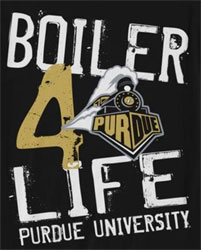Purdue Boilermakers Football T-Shirts - Boiler 4 Life