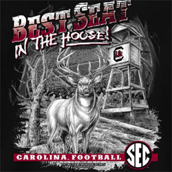 South Carolina Gamecocks Football T-Shirts - Best Seat In The House - Deer