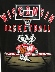 Wisconsin Badgers Basketball T-Shirts - Hit The Court With Bucky